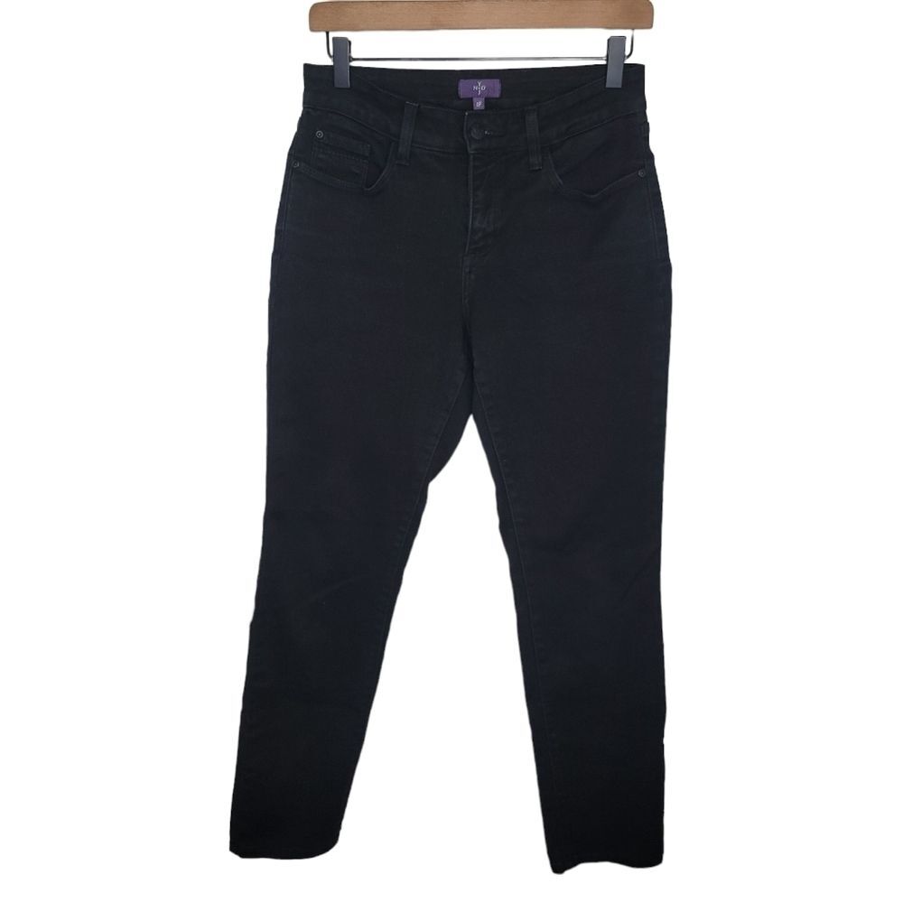 Nydj black legging denim jeans size 4P petite/short